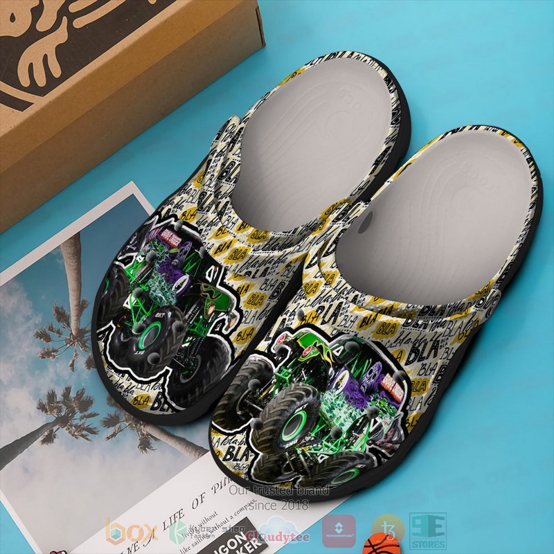 Grave Digger Monster Jam Crocband Clog