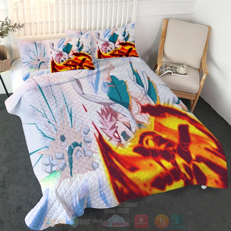 HOT Gray Vs Natsu Home Dynamic Fairy Tail Bedroom Bedding Set 3 Gray Vs Natsu Home Dynamic Fairy Tail Bedding Set 1 2