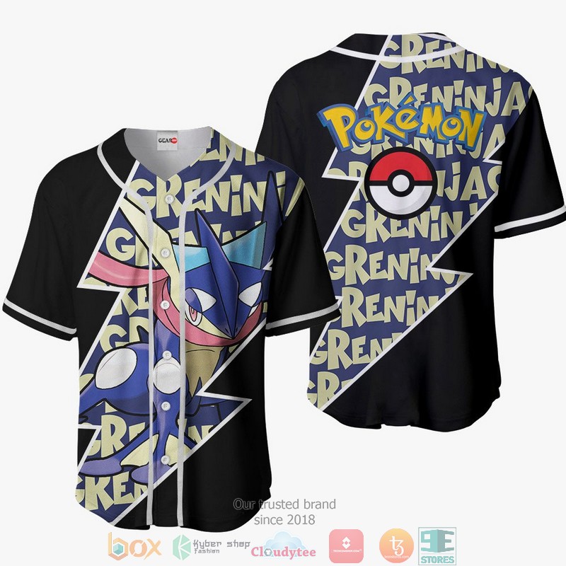 Greninja Pokemon Baseball Jersey Shirt