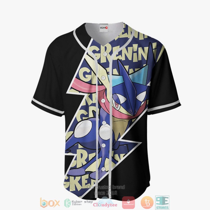 Greninja Pokemon Baseball Jersey Shirt 2 Greninja Pokemon Baseball Jersey Shirt 1