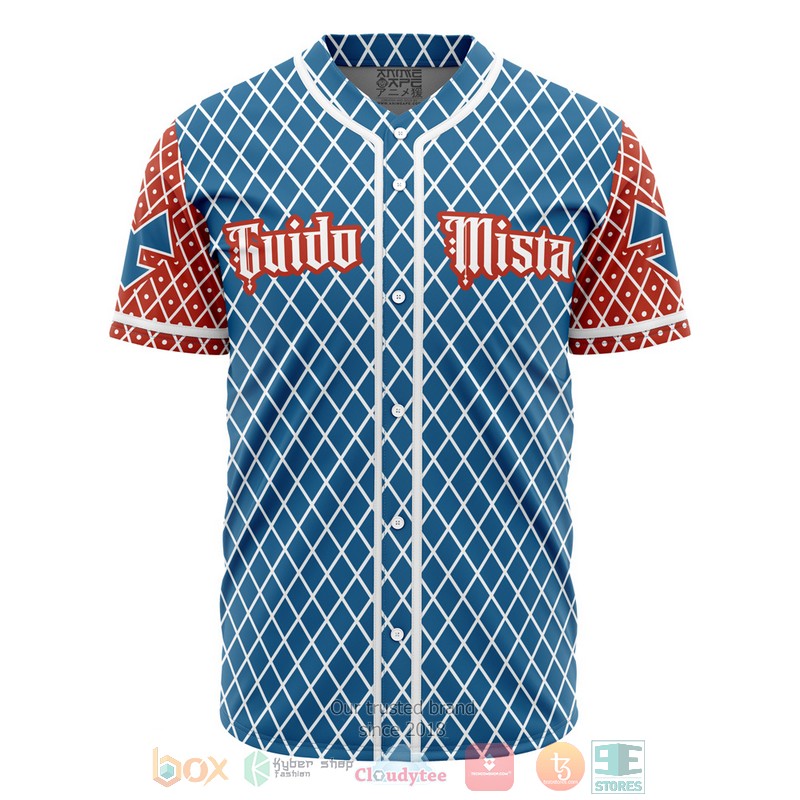 HOT Guido Mista Jojos Bizarre Adventure Baseball Shirt 5 Guido Mista Jojos Bizarre Adventure Baseball Jersey
