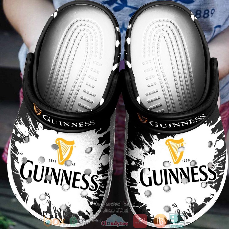 Guinness 1759 Beer Drinking Crocband Clog Shoes 3 Guinness 1759 Beer Drinking Crocband Clog Shoes