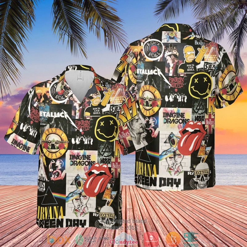 Guns N Roses Imagine Dragons Kiss Hawaian Summer Outfit