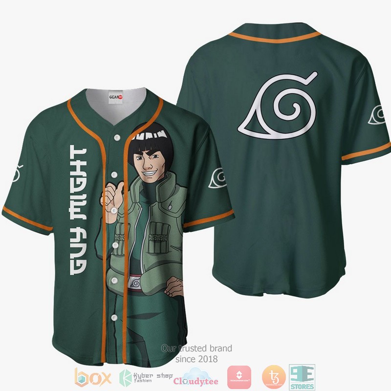 Guy Might Naruto Baseball Jersey Shirt
