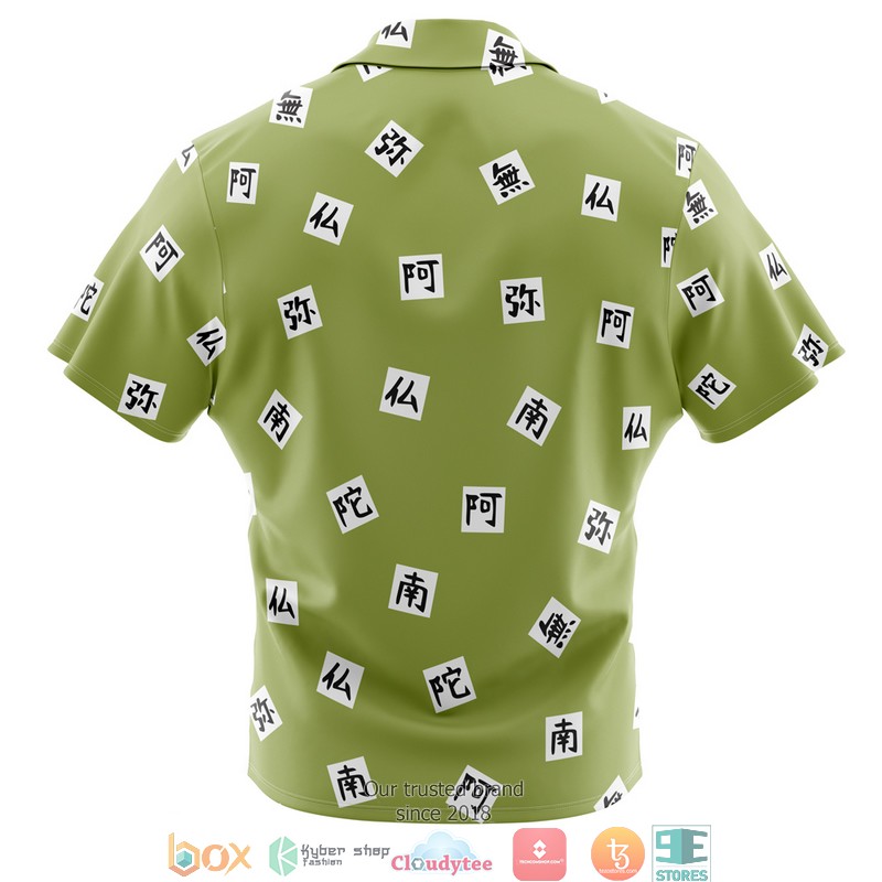 Gyomei Himejema Demon Slayer Button Down Hawaiian Shirt 1