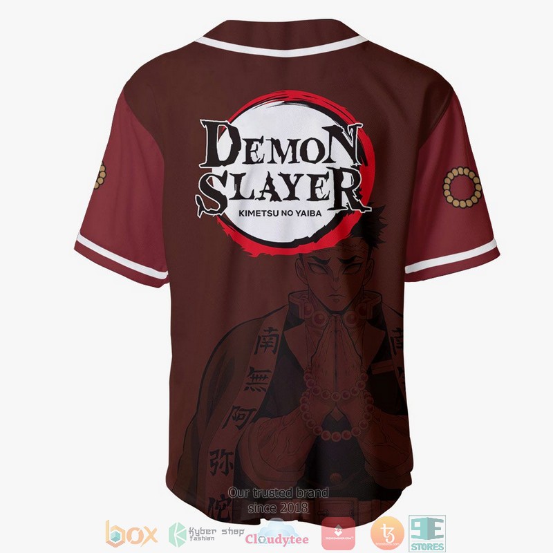 Gyomei Himejima Demon Slayer Baseball Jersey Shirt 3 Gyomei Himejima Demon Slayer Baseball Jersey Shirt 1 2