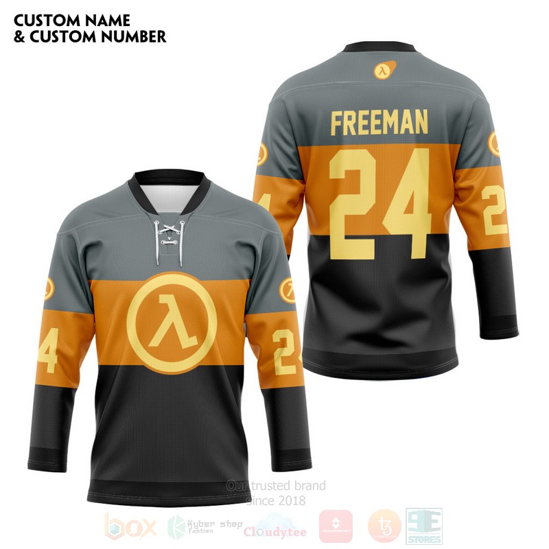 Half Life Personalized Hockey Jersey 1