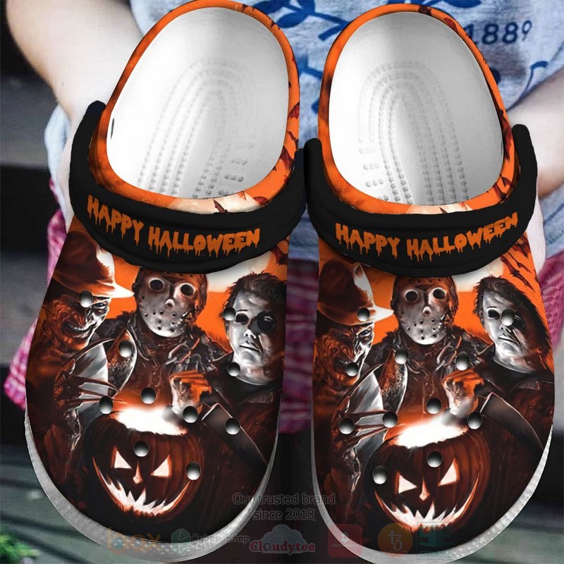 BEST Happy Halloween Horror Crocs Crocband Shoes 4 Happy Halloween Horror Crocband Crocs Clog Shoes