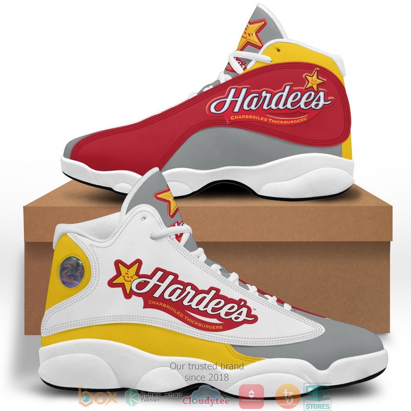 Hardees Logo Bassic Air Jordan 13 Sneaker Shoes 1 Hardees Logo Bassic Air Jordan 13 Sneaker Shoes