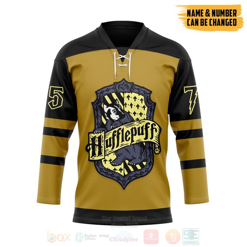 Harry Potter H P Hufflepuff Personalized Hockey Jersey