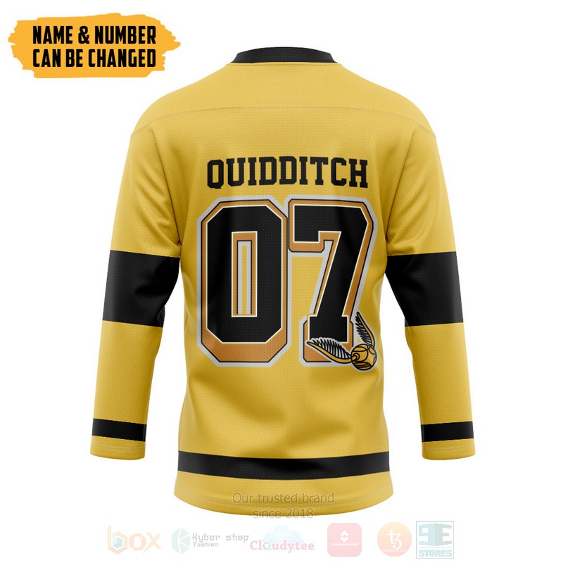 Harry Potter Hufflepuff House Personalized Hockey Jersey 1