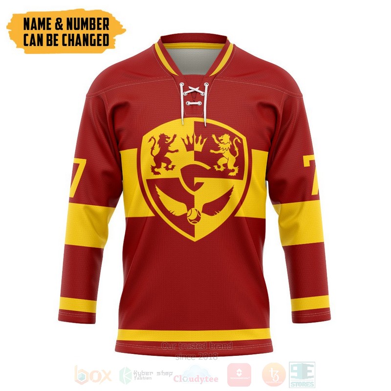Harry Potter Quidditch Gry Personalized Hockey Jersey