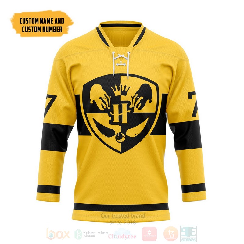 Harry Potter Quidditch Huff Personalized Hockey Jersey