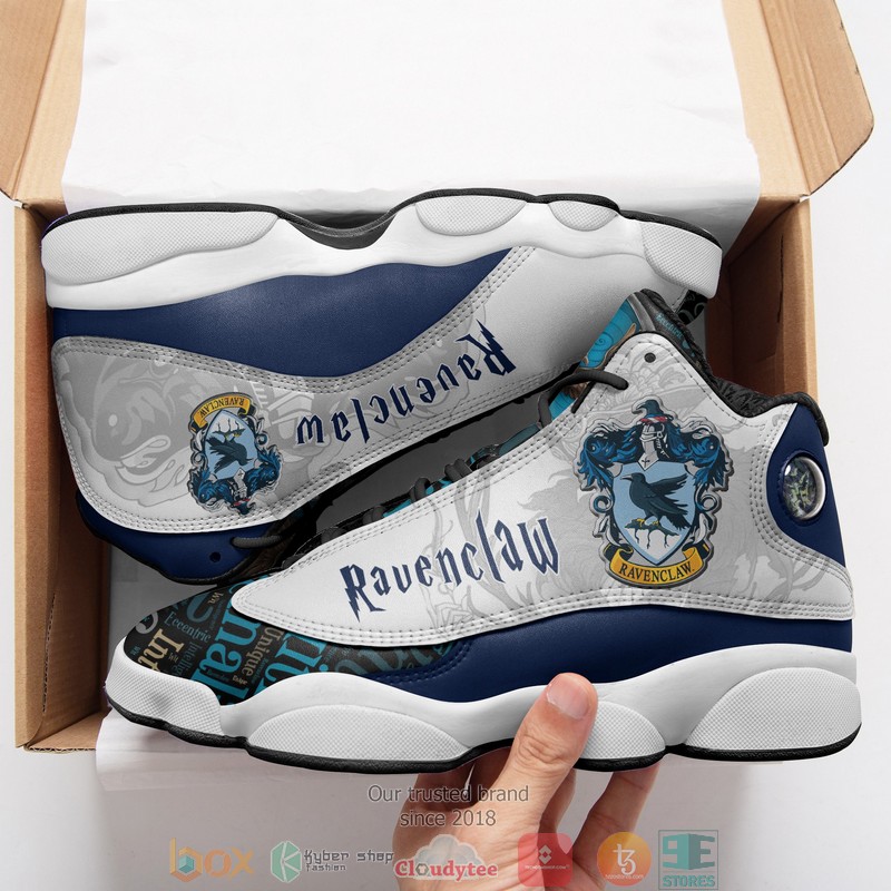 Harry Potter Ravenclaw Blue grey Air Jordan 13 Sneaker Shoes