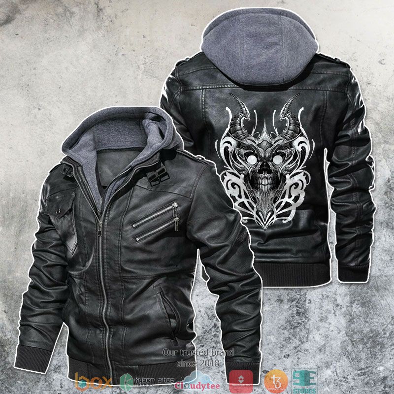 Hellfire Devil Skull Satan Leather Jacket