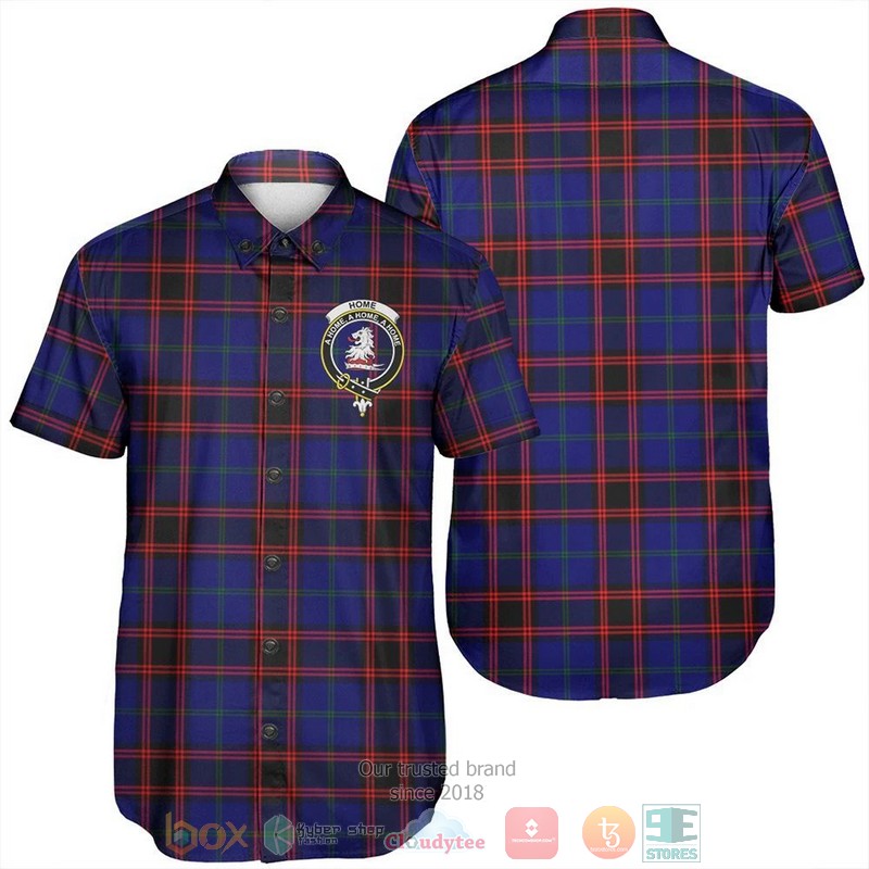 Home Modern Tartan Crest Hawaiian Shirt