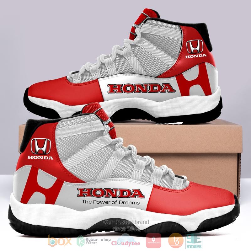 Honda The Power of Dreams red grey Air Jordan 11 shoes