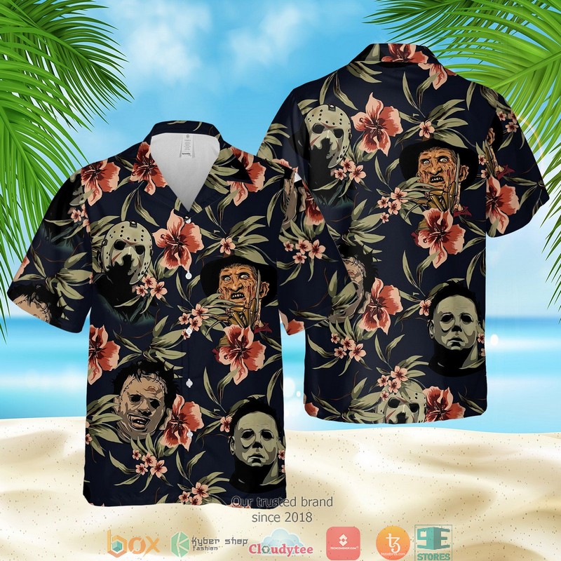 Horror Characters Floral Hawaian Summer Outfit