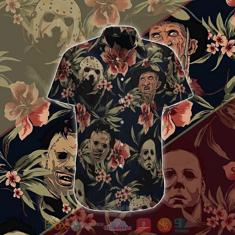 Horror Characters flowers Hawaiian Shirt