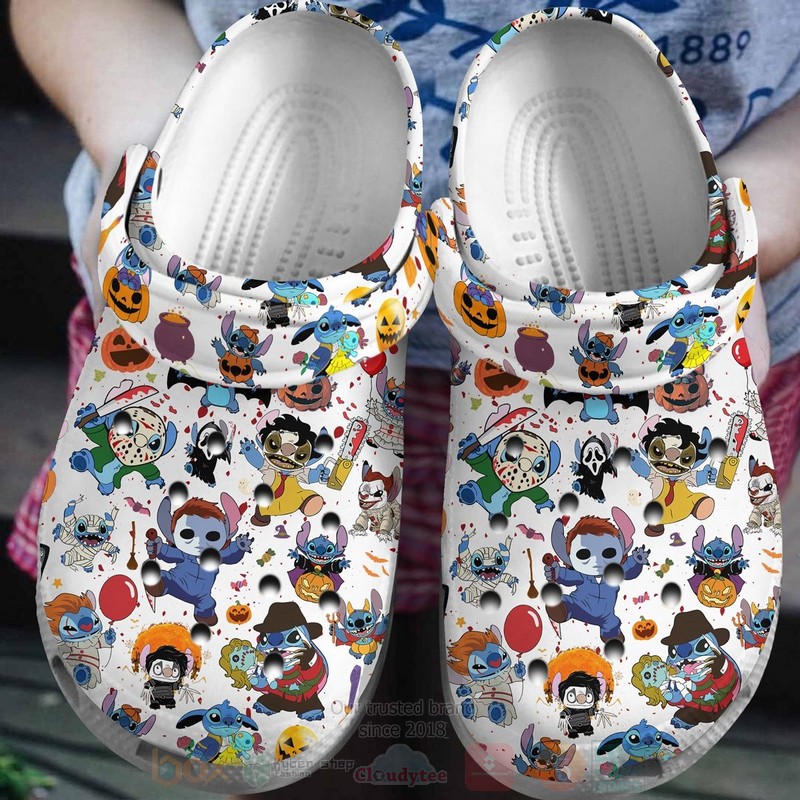 Horror Stitch Cute Crocband Crocs Clog Shoes