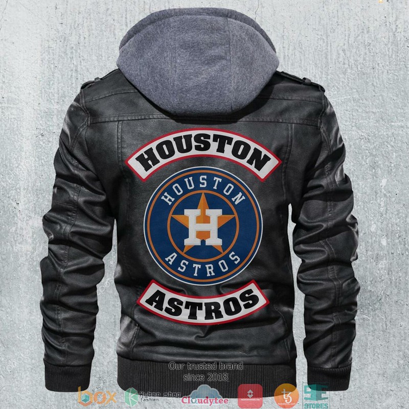 Houston Astros MLB Baseball Motorcycle Leather Jacket