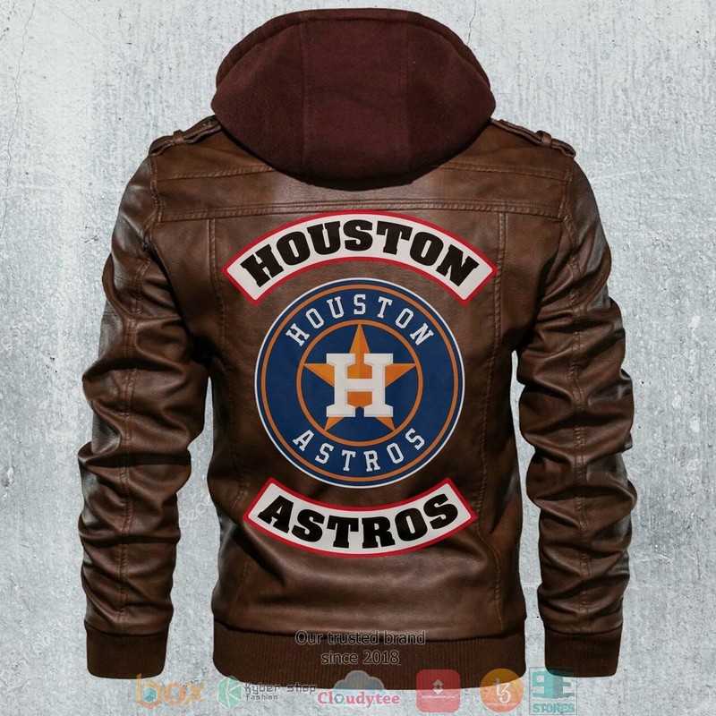 Houston Astros MLB Baseball Motorcycle Men Art Leather Jacket