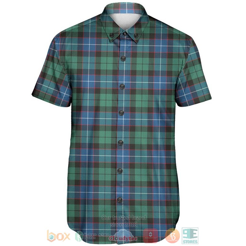 NEW Hunter Ancient Tartan Hawaii Shirt 2 Hunter Ancient Tartan Hawaiian Shirt 1