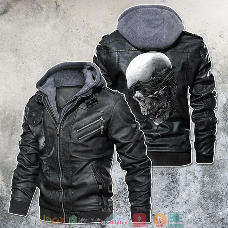 I Am Blind Not Deaf Skull Motorcycle Leather Jacket