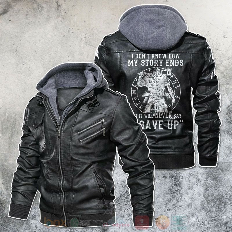 I Dont Know How My Story Ends Leather Jacket