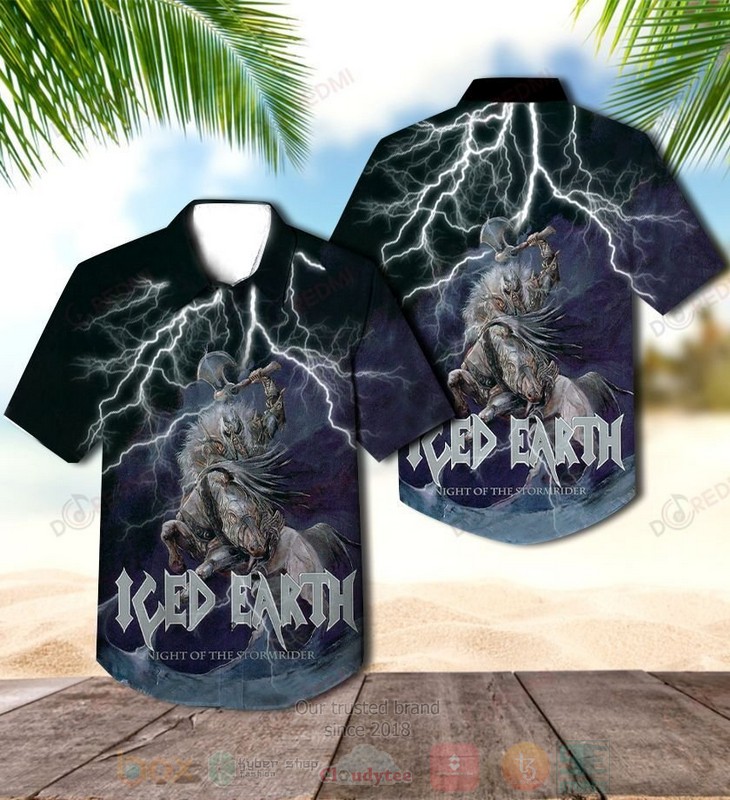 Iced Earth Night of the Stormrider Album Hawaiian Shirt