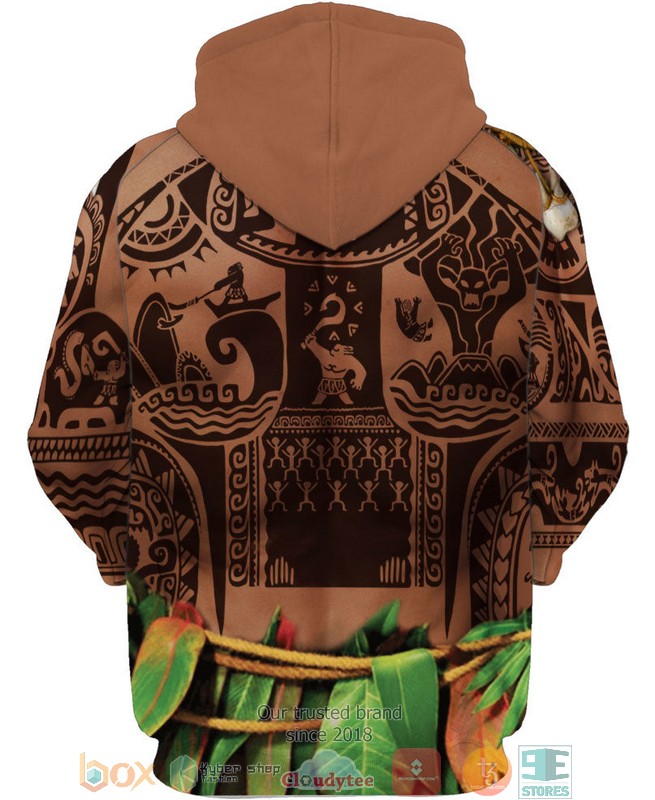 Indian Aboriginal Tattoo Moana Maui Native American 3D Shirt Hoodie 1