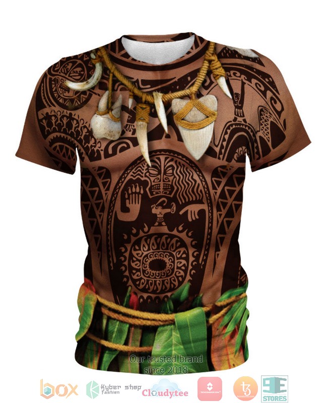 NEW Indian Aboriginal Tattoo Moana Maui Native American All Over Printed 3D Shirt, Hoodie 6 Indian Aboriginal Tattoo Moana Maui Native American 3D Shirt Hoodie 1 2 3 4 5
