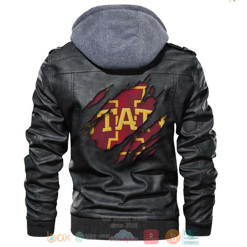 HOT Iowa State Cyclones NCAA Jacket Leather 10 Iowa State Cyclones NCAA Leather Jacket
