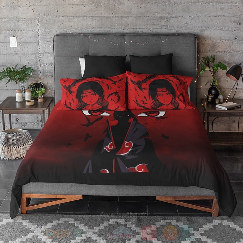 Itachi Uchiha Genjutsu Sharingan Eyes Naruto Bedding Set 1