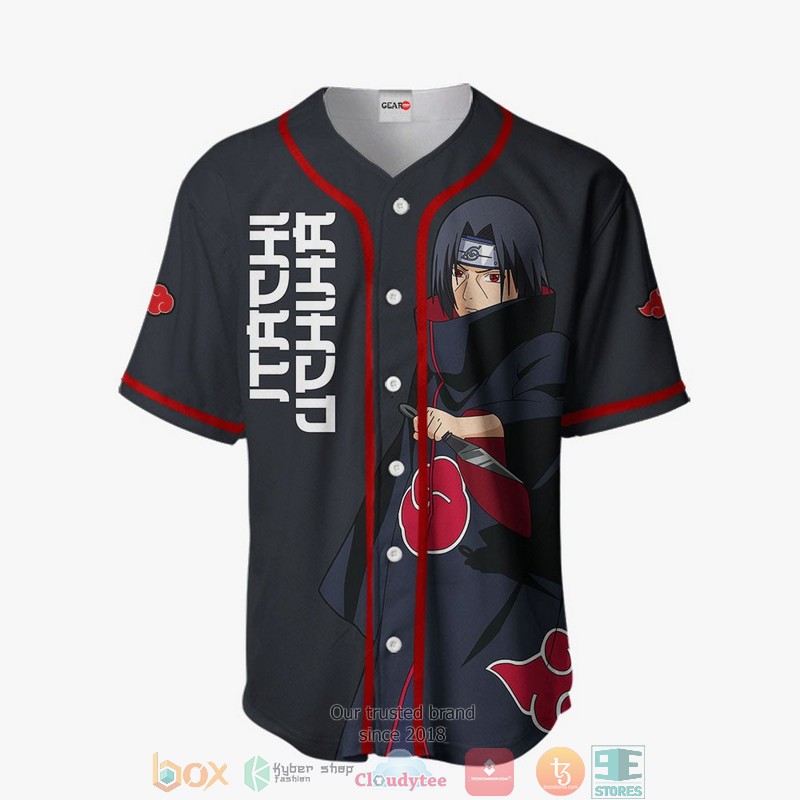 Itachi Uchiha Naruto Baseball Jersey Shirt 2 Itachi Uchiha Naruto Baseball Jersey Shirt 1