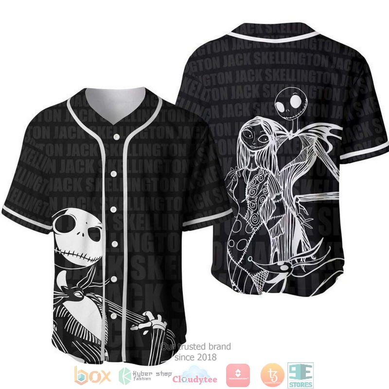 Jack Skellington Black Baseball Jersey