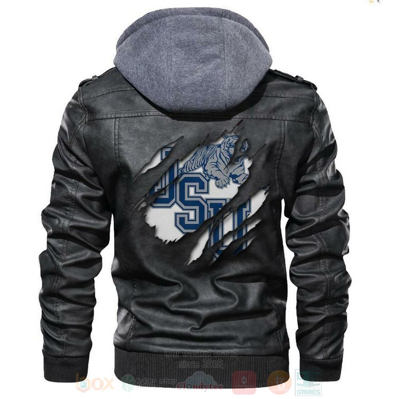 Jackson State Tigers NCAA Blacks Leather Jacket