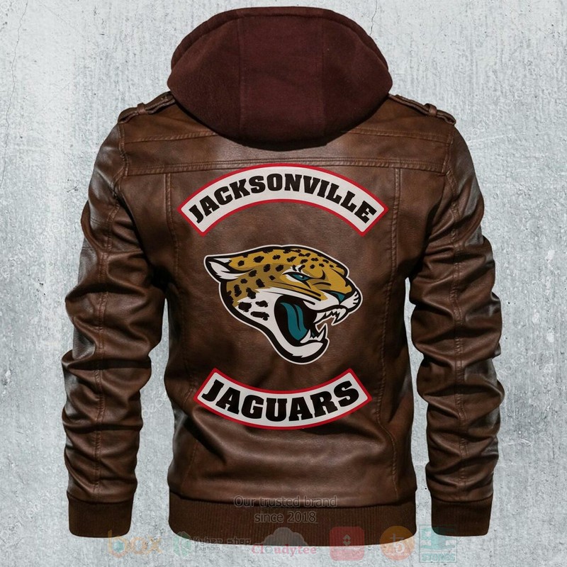 Jacksonville Jaguars NFL Football Motorcycle Leather Jacket