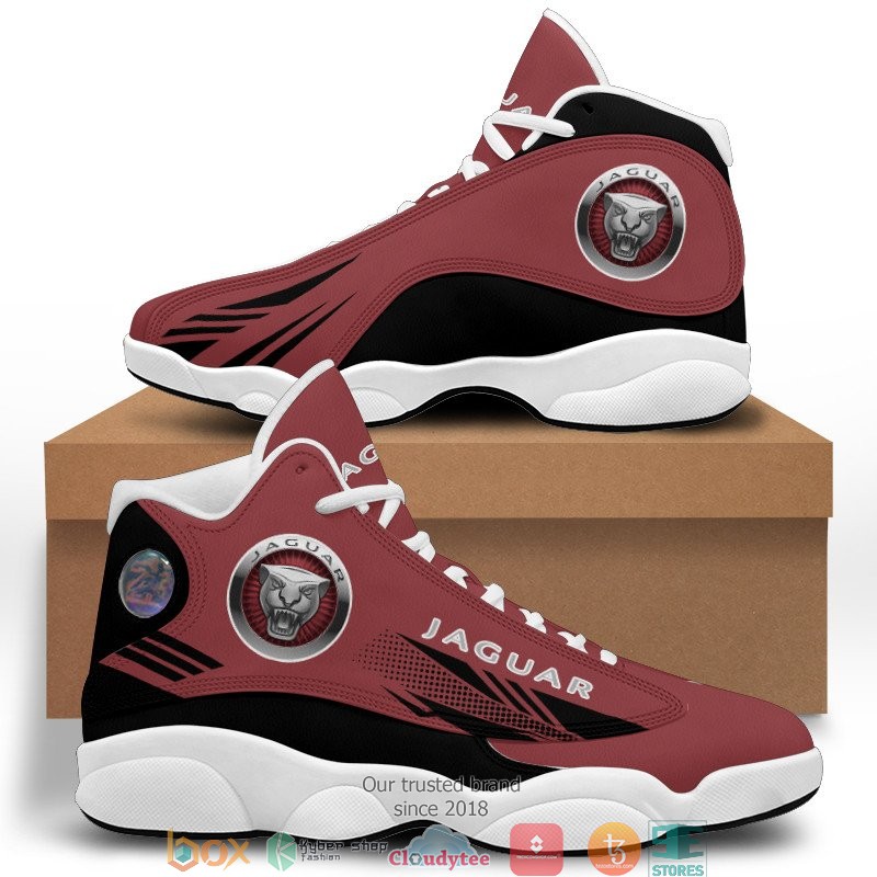 Jaguar Cars pink Air Jordan 13 Sneaker Shoes 3 Jaguar Cars pink Air Jordan 13 Sneaker Shoes 1 2