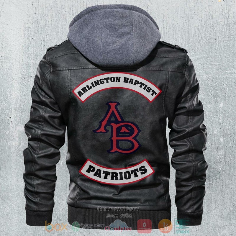 Arlington Baptist Patriots NCAA Football Leather Jacket