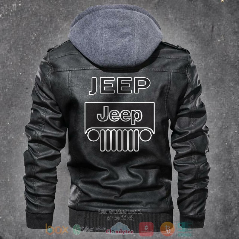 NEW Jeep Automobile Car Men Leather Jacket 4 Jeep Automobile Car Leather Jacket