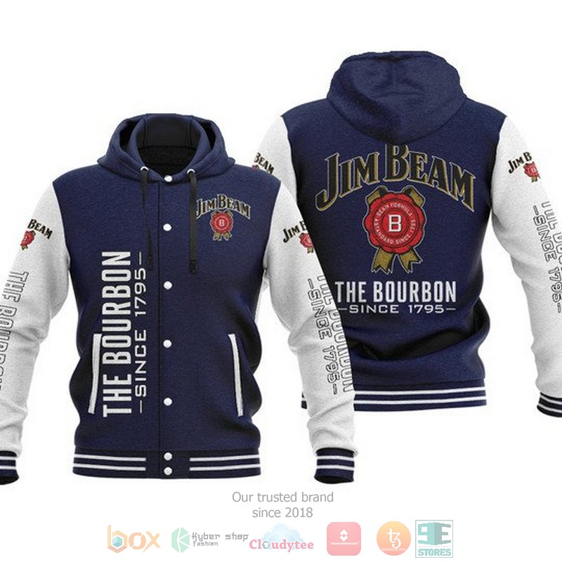 Jim Beam The Bourbon since 1975 baseball hoodie jacket 1