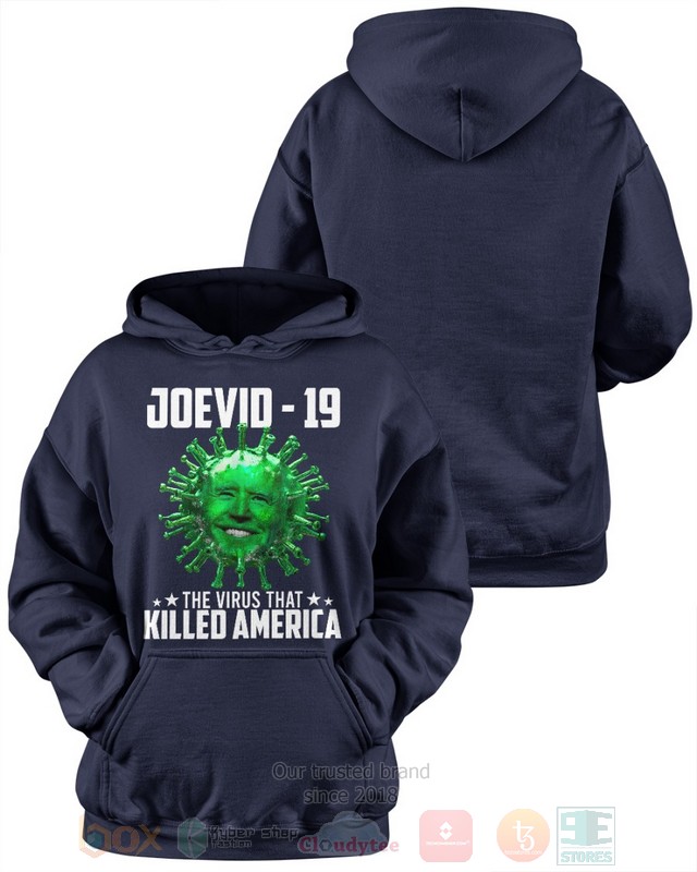 Joevid 19 The Virus That Killed America Hoodie Shirt 1 2 3 4 5