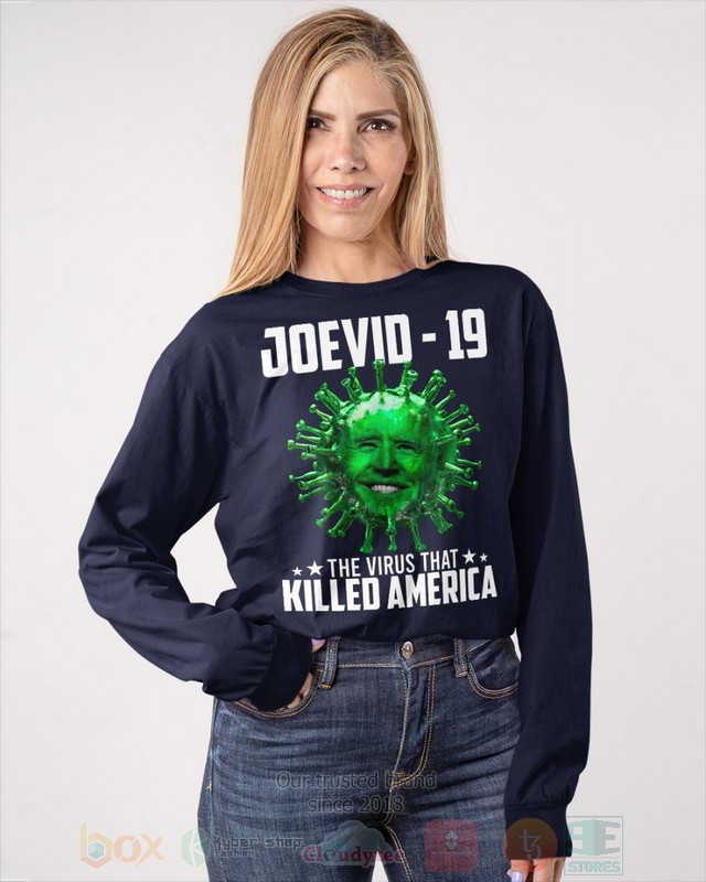 Joevid 19 The Virus That Killed America Hoodie Shirt 1 2 3 4 5 6 7 8 9 10 11