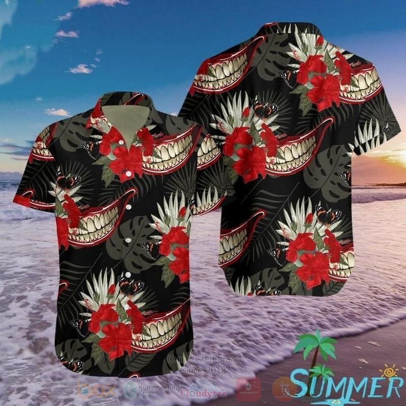 BEST Joker With Flower All Over Print Aloha Shirt 1 Joker With Flower Short Sleeve Hawaiian Shirt