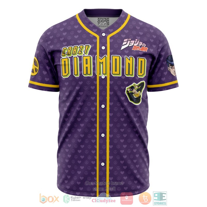 Josuke Shining Diamond Jojos Bizarre Adventure Baseball Jersey