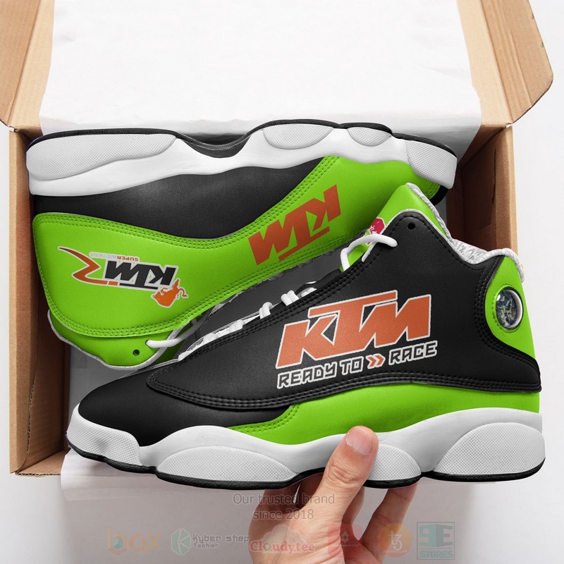 KTM Ready To Race Green Air Jordan 13 Shoes 1