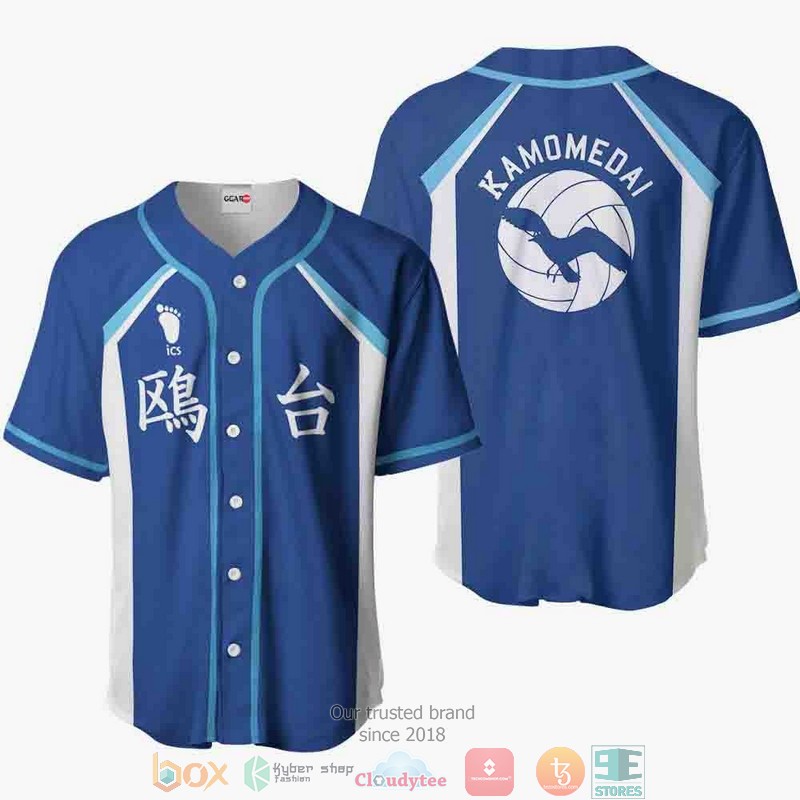 Kamomedai Haikyuu Navy Baseball Jersey Shirt 6 Kamomedai Haikyuu Navy Baseball Jersey Shirt