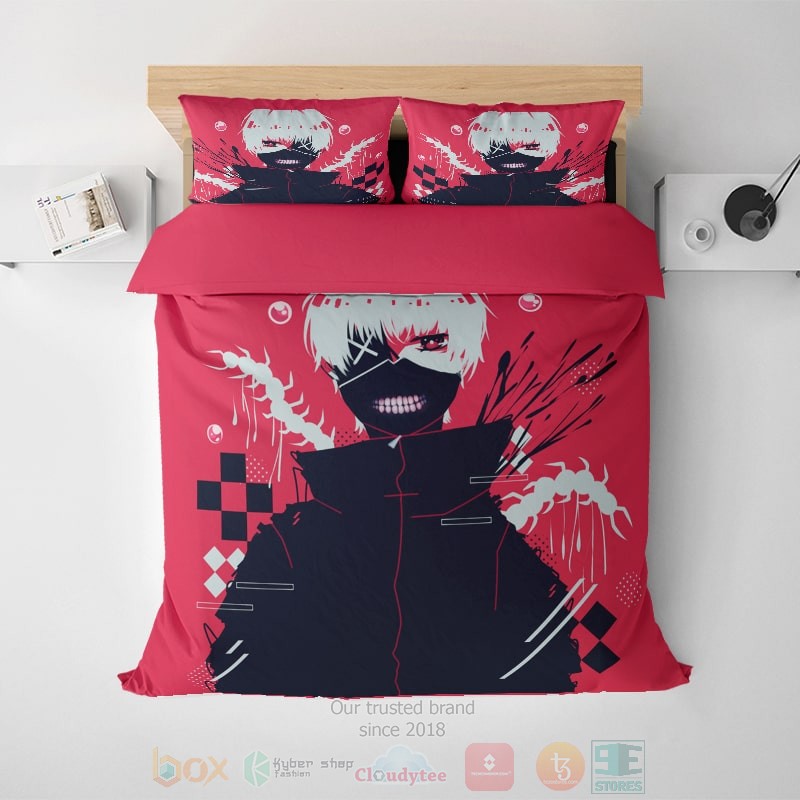 Kaneki Ken Ghoul Home Basic Microfiber Tailored Art Tokyo Ghoul Bedding Set