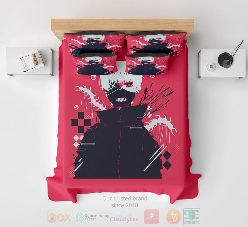 Kaneki Ken Ghoul Home Basic Microfiber Tailored Art Tokyo Ghoul Bedding Set 1